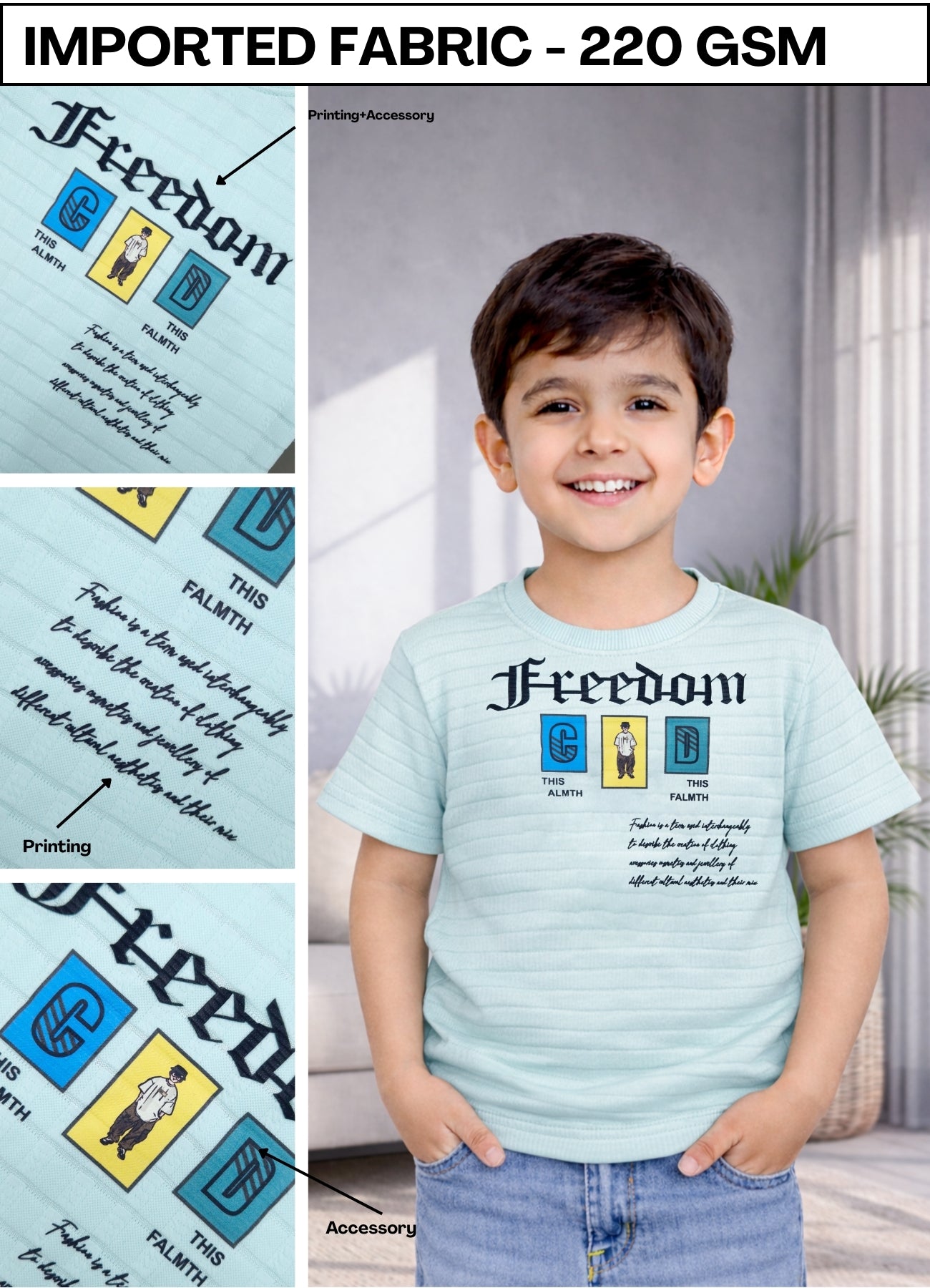 FL - 1502 - HD Print T- shirt ( Pack of 3 )