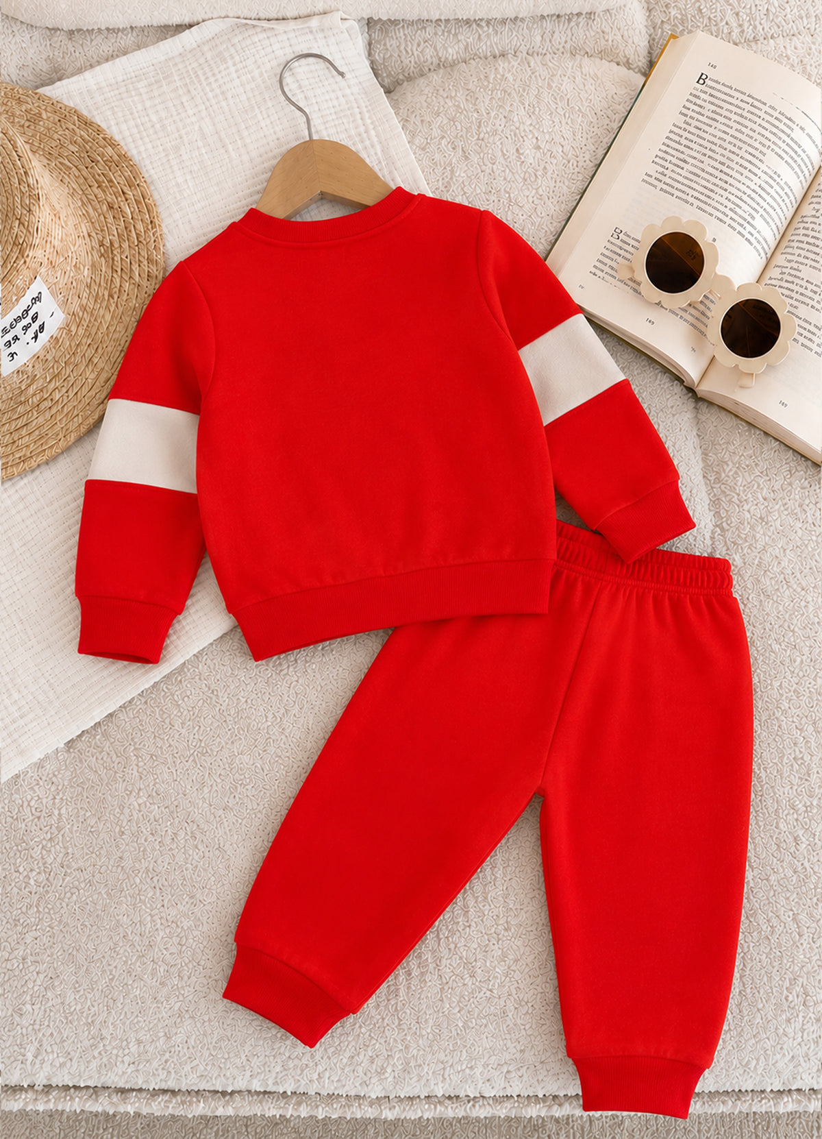 YB - 2517 - Red | 330-340 GSM Premium Cotton Fleece | Hd Print
