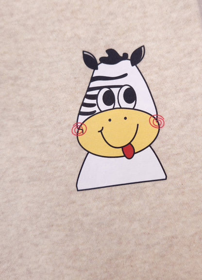 YB - 2518 - Beige | 330-340 GSM Cotton Fleece Premium Design
