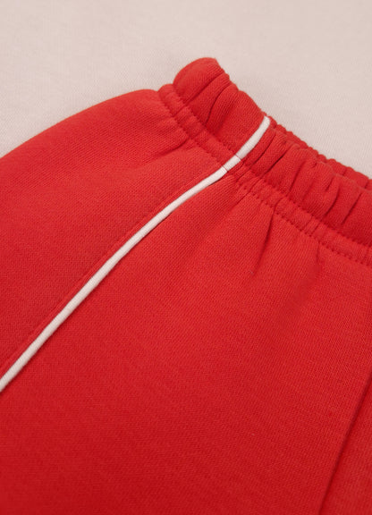 YB - 2517 - Red | 330-340 GSM Premium Cotton Fleece | Hd Print