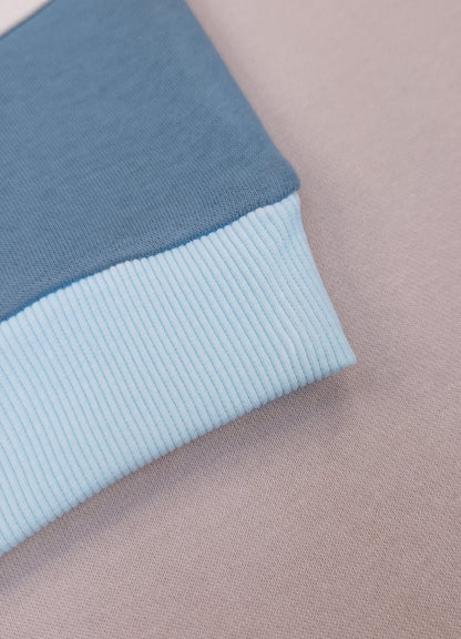 YB - 2518 - Blue | 330-340 GSM Cotton Fleece Premium Design