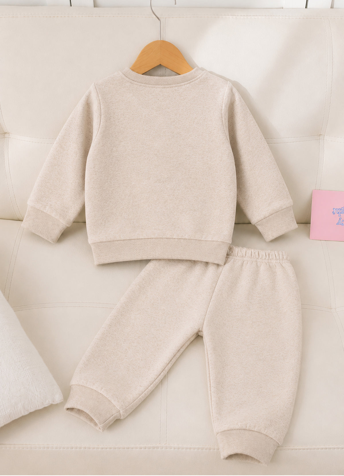 YB - 2518 - Beige | 330-340 GSM Cotton Fleece Premium Design