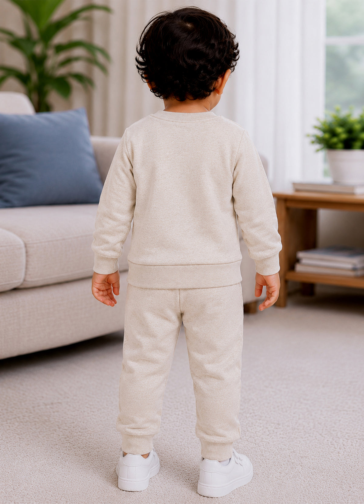 YB - 2518 - Beige | 330-340 GSM Cotton Fleece Premium Design