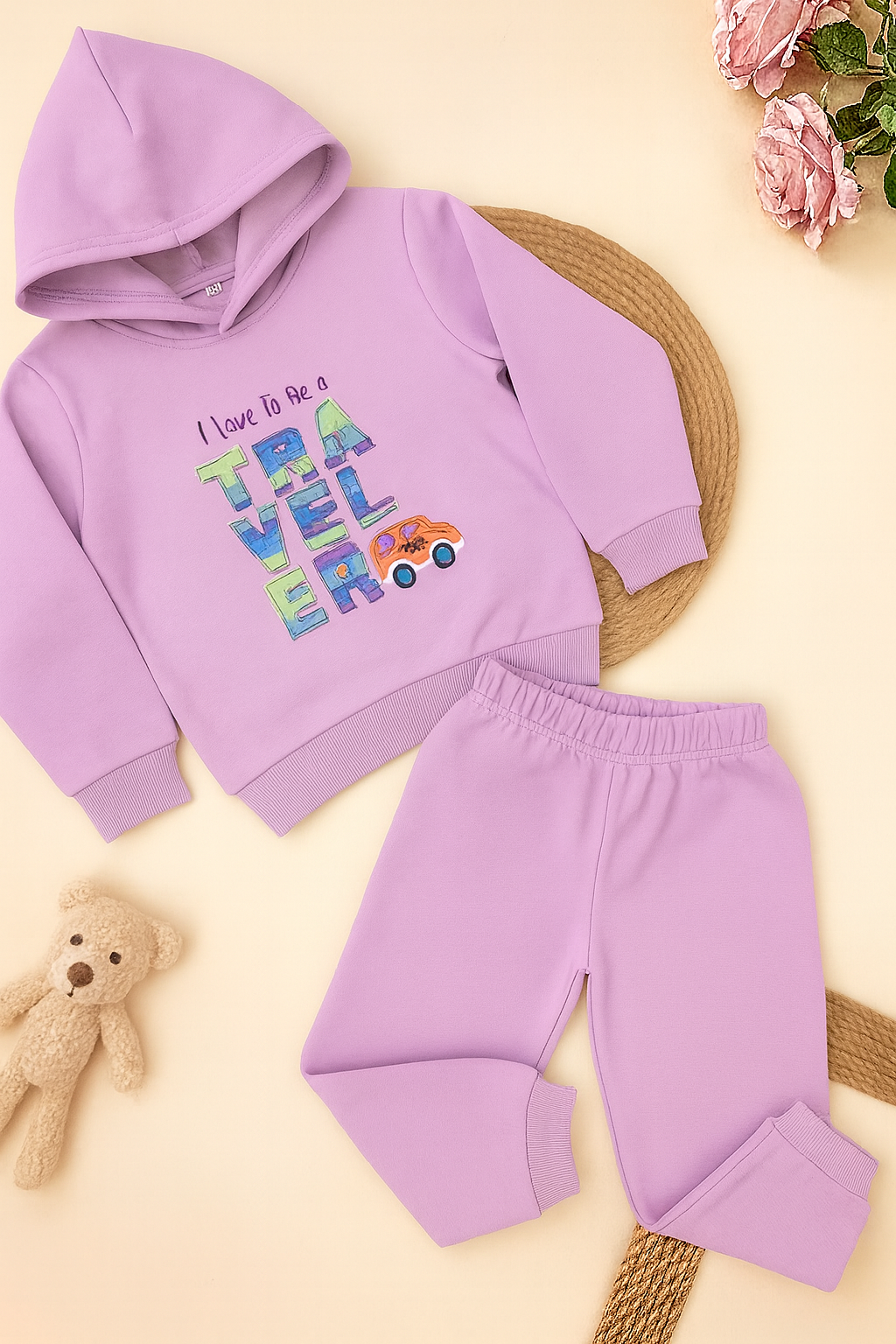 538 - Lavender- Infant cord set | 280 - 290 GSM Premium Cotton Fleece