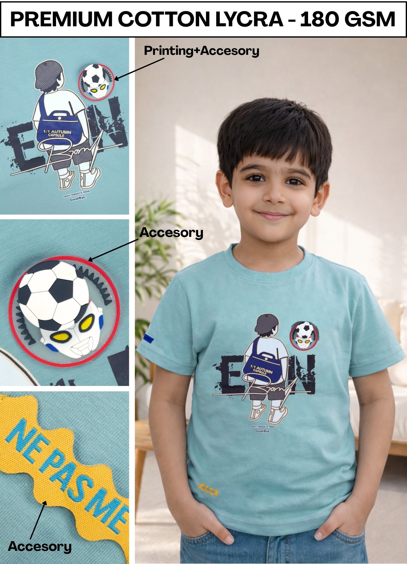 FL - 1558 - HD Print  T- shirt ( Pack of 3 )