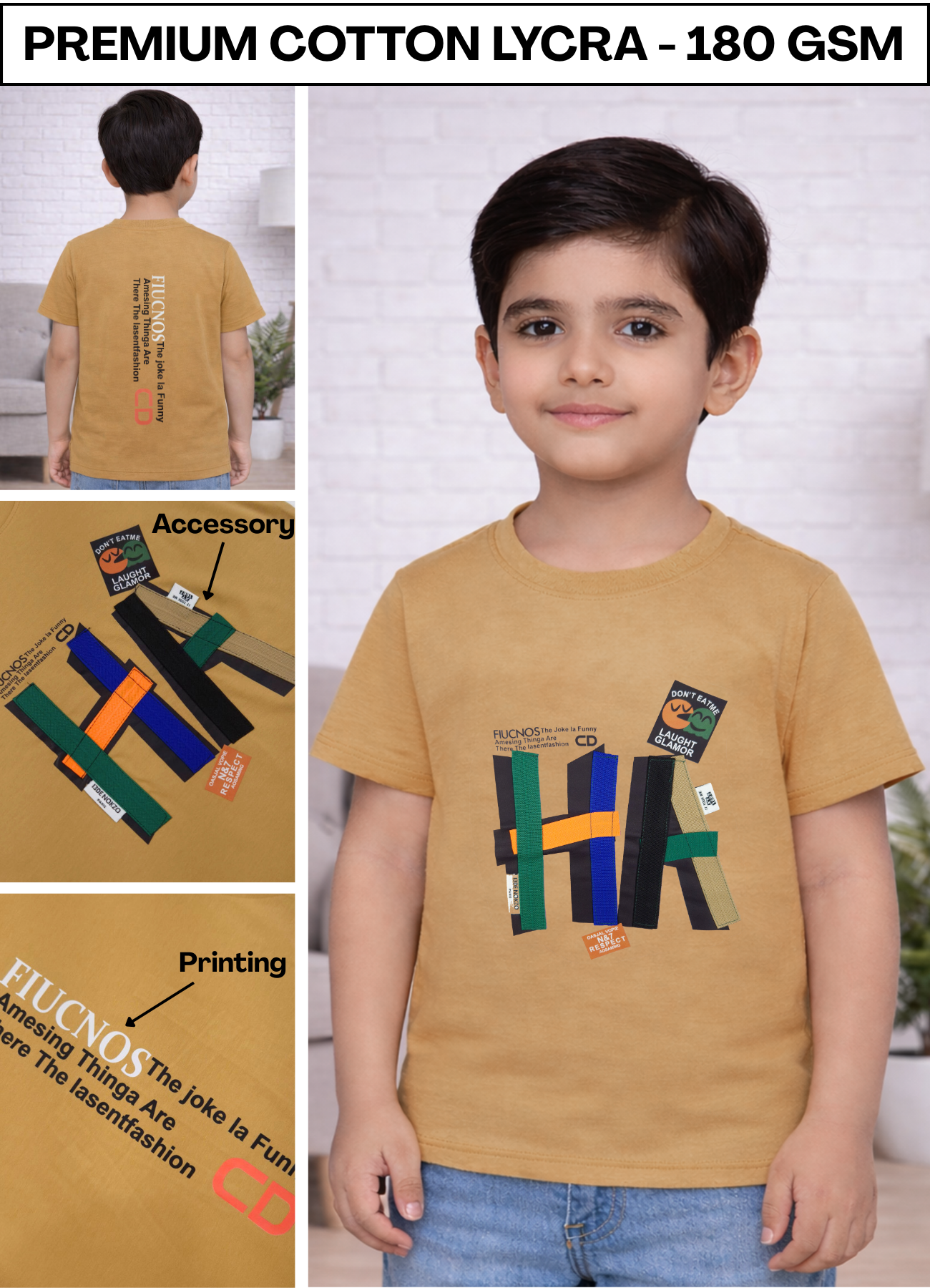 FL - 1551 - HD Print  T- shirt ( Pack of 3 )