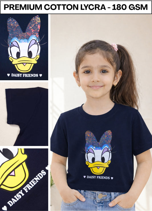 Yb - 67 - Fancy Navy Blue Croptop ( Pack of 6 )