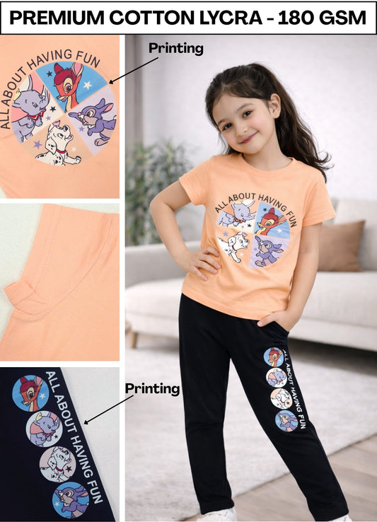 FL - 6437 Orange Cord set ( Pack of 6 )