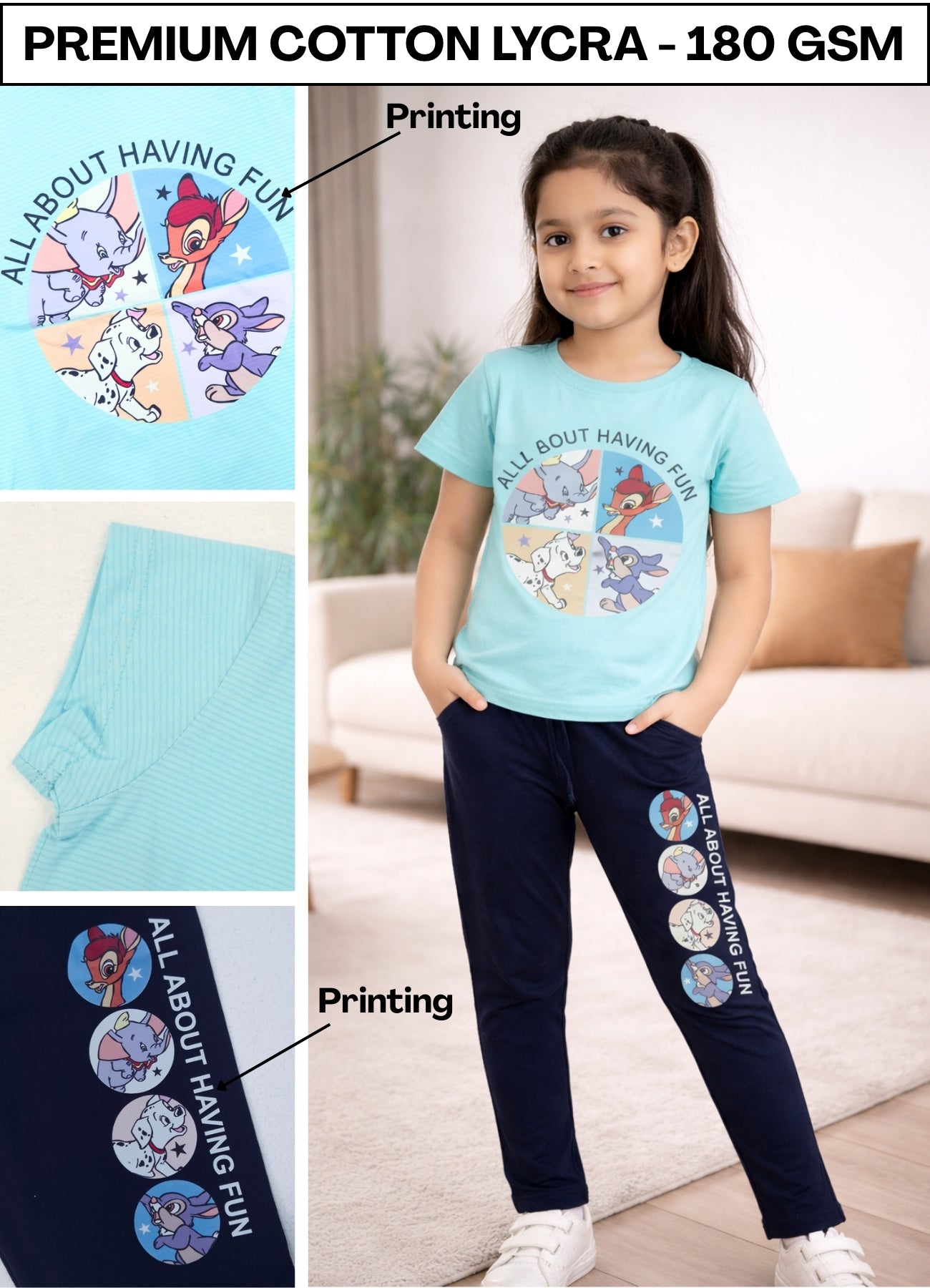 FL - 6437 Blue Cord Set ( Pack of 6 )