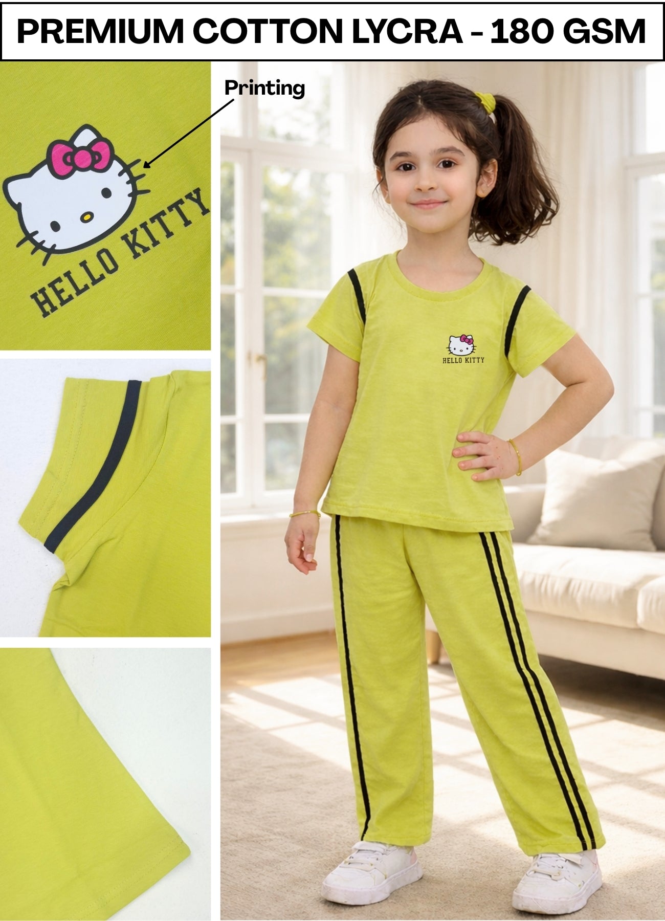 YB - 320 Green Cord Set - ( Pack of 6 )