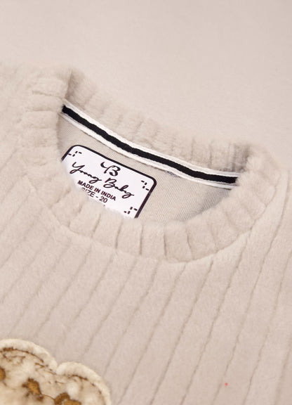 520 - Grey  - Infant cord set | 320 - 330 GSM Imported Soft fabric