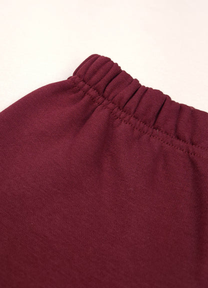521  - Maroon - Infant cord set | 280 - 290 GSM Premium Cotton Fleece
