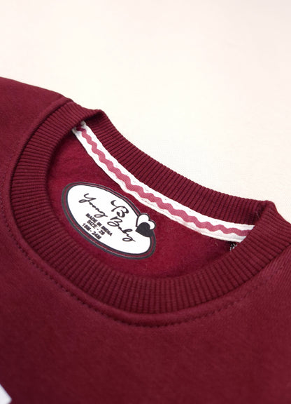 521  - Maroon - Infant cord set | 280 - 290 GSM Premium Cotton Fleece