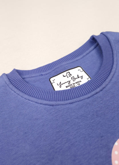 524- Denim  - Infant cord set | 280-290 GSM  Premium Cotton Fleence