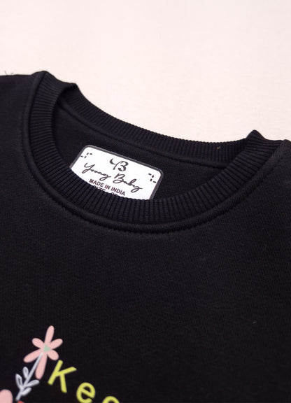 525- Black - | Infant cord set | 280-290 GSM  Premium cotton Fleece