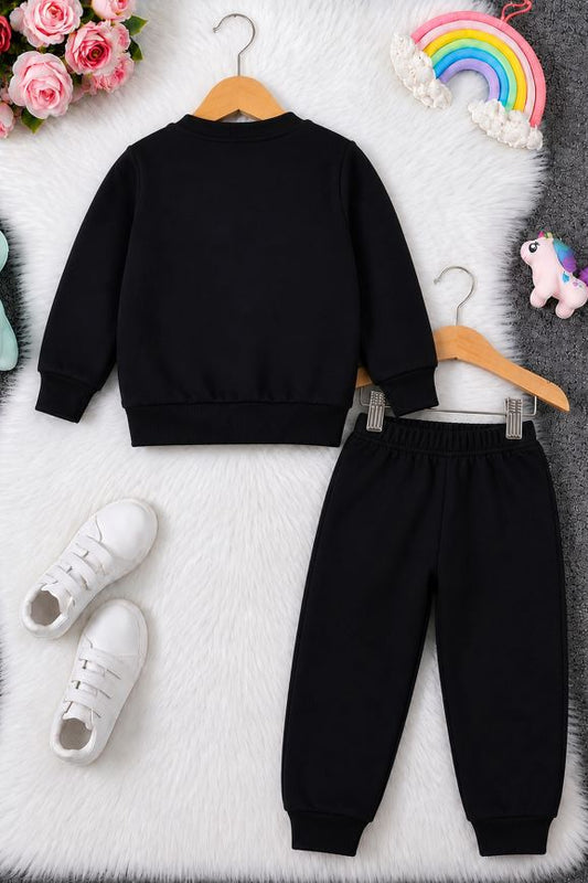 527 - Black - Infant cord set | 280-290 GSM  Premium Cotton Fleece