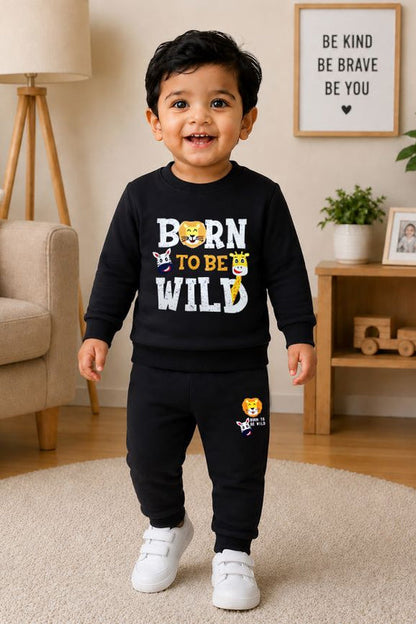 527 - Black - Infant cord set | 280-290 GSM  Premium Cotton Fleece