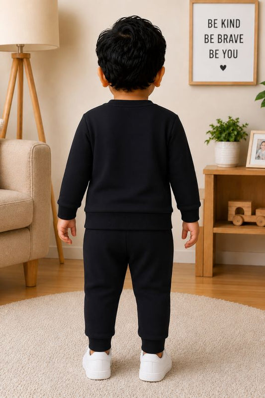527 - Black - Infant cord set | 280-290 GSM  Premium Cotton Fleece