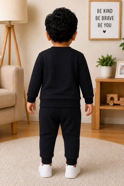527 - Black - Infant cord set | 280-290 GSM  Premium Cotton Fleece