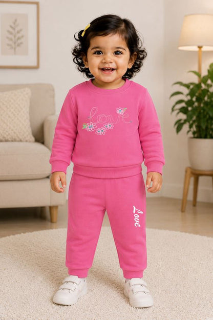 529 - Pink - Infant cord set | 280 - 290 GSM Premium Cotton Fleece