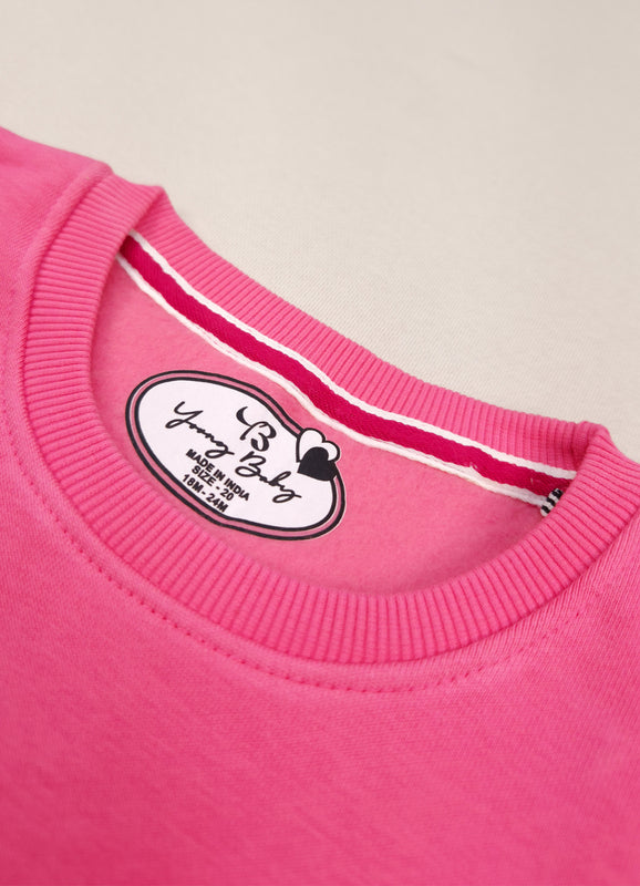 529 - Pink - Infant cord set | 280 - 290 GSM Premium Cotton Fleece