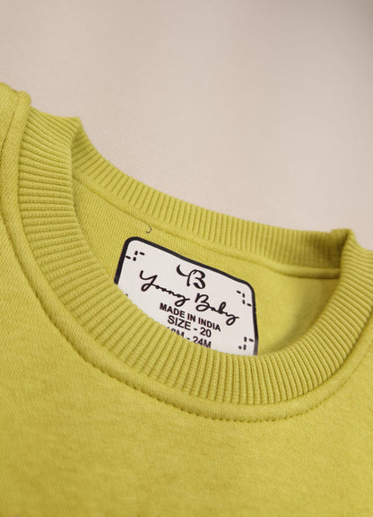 529 -Yellow Green - Infant cord set | 280 - 290 GSM Premium Cotton Fleece