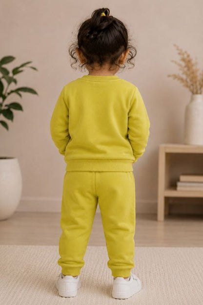 529 -Yellow Green - Infant cord set | 280 - 290 GSM Premium Cotton Fleece