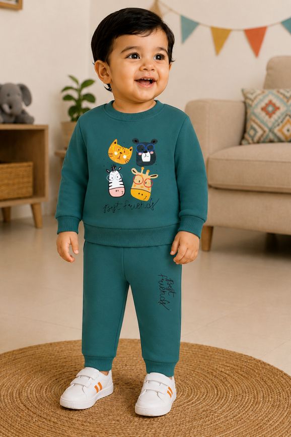 530 -Teal- Infant cord set | 280 - 290 GSM Premium Cotton Fleece