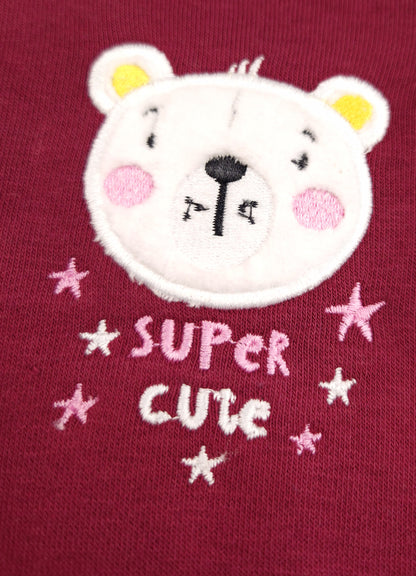 540 - Mahroon - Infant cord set | 280 - 290 GSM Premium Cotton Fleece