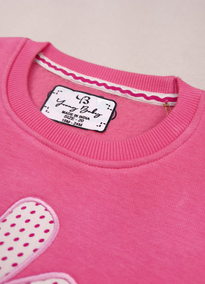 542 -  Pink  - Infant cord set | 280 - 290 GSM Premium Cotton Fleece