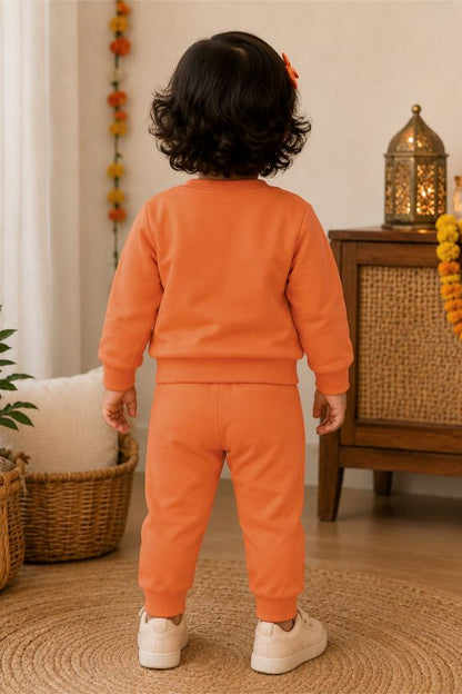 542 -  Orange  - Infant cord set | 280 - 290 GSM Premium Cotton Fleece