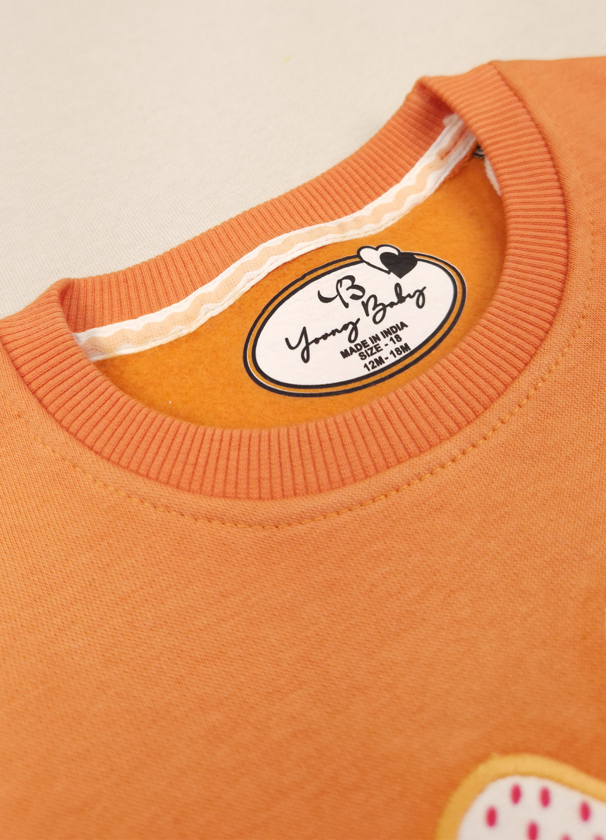 542 -  Orange  - Infant cord set | 280 - 290 GSM Premium Cotton Fleece