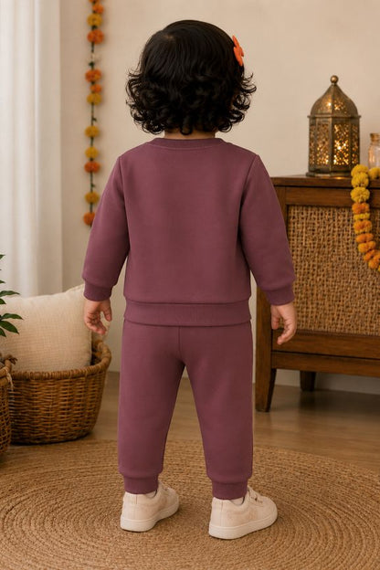 542 -  Wine  - Infant cord set | 280 - 290 GSM Premium Cotton Fleece