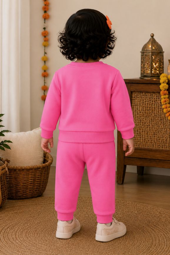 542 -  Pink  - Infant cord set | 280 - 290 GSM Premium Cotton Fleece