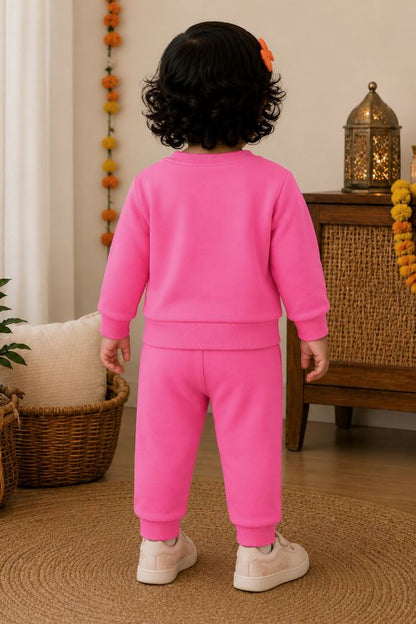 542 -  Pink  - Infant cord set | 280 - 290 GSM Premium Cotton Fleece