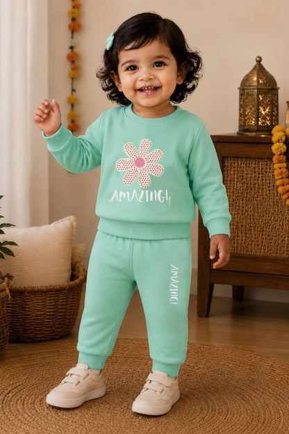 542 -  ocen Green   - Infant cord set | 280 - 290 GSM Premium Cotton Fleece
