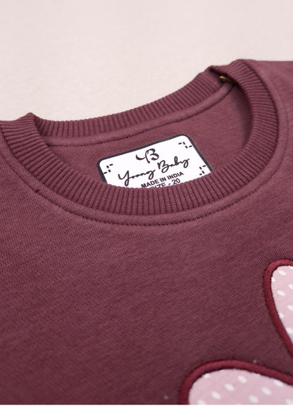 542 -  Wine  - Infant cord set | 280 - 290 GSM Premium Cotton Fleece
