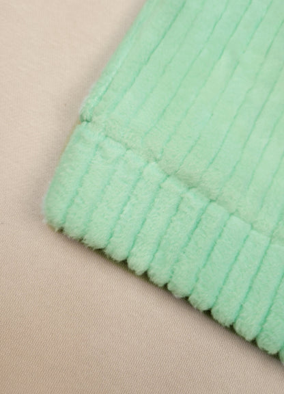 544 - Aqua Blue - 🐧 infant Minty Penguin Embroidered Cozy Set | 320 - 340 GSM Imported Soft Fabric