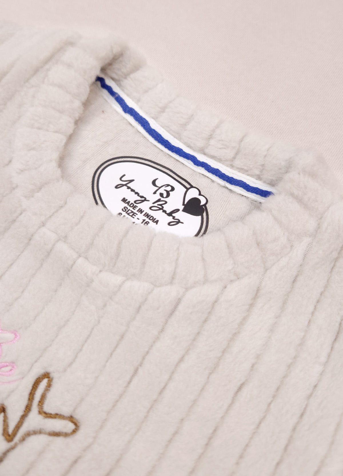 544 - Grey - 🐧 Infant Gray Penguin Embroidered Cozy Set| 320 - 340 GSM Imported Soft Fabric