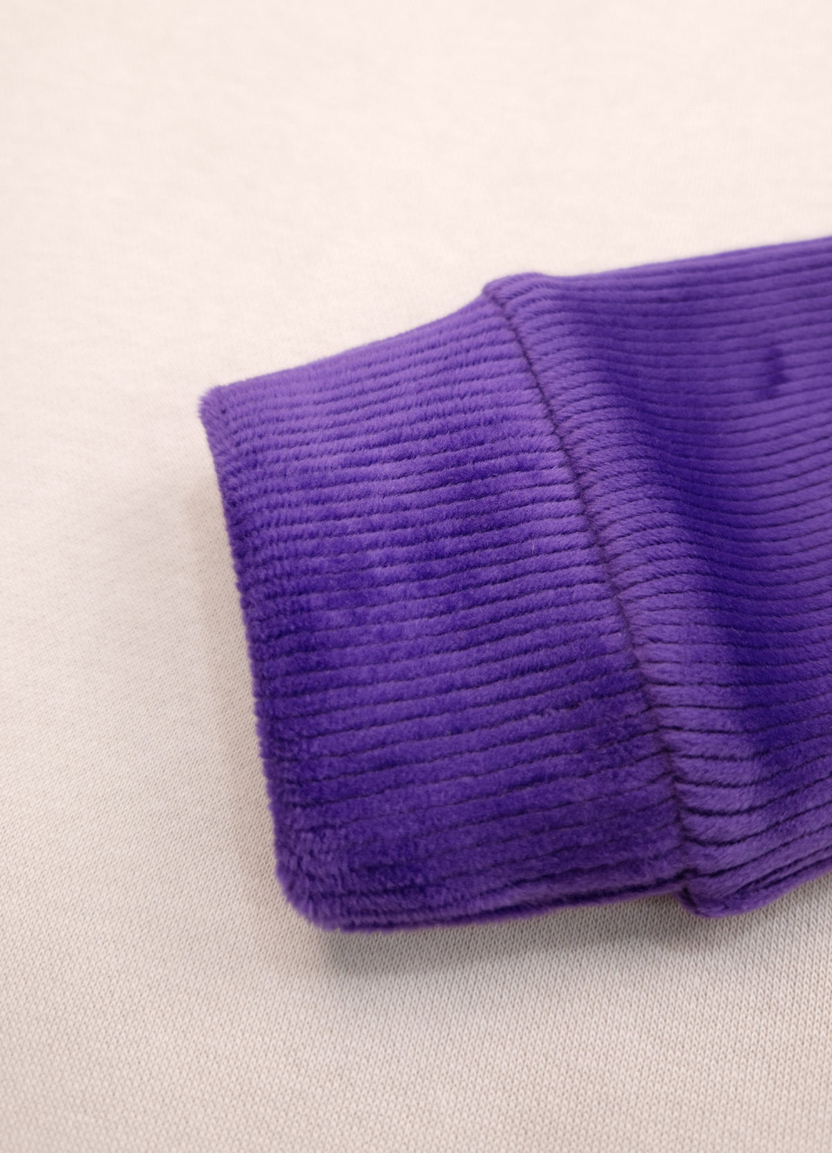 545 - Purple - Infant Sweet Cloud Dreams – Embroidered Ribbed Cord Set | 320 - 340 GSM Imported Soft Fabric