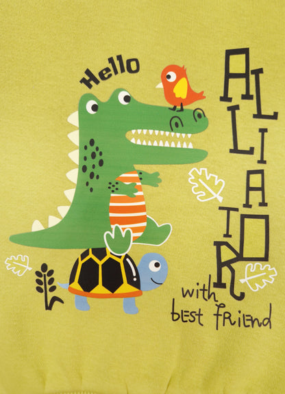 581 - Neon Green - infant cord set | 280 - 290 GSM Premium Cotton Fleece