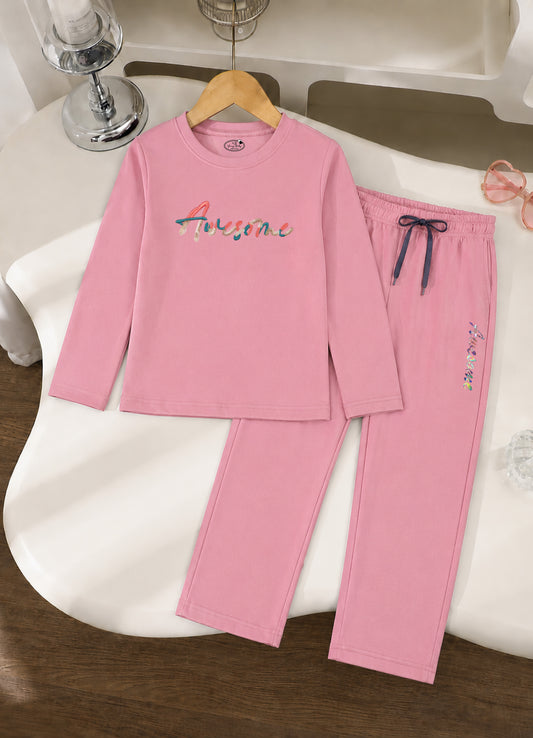 YB - 208 - Pink - Premium Quality Cotton Lycra 180-190 gsm fabric awesome embroidery work